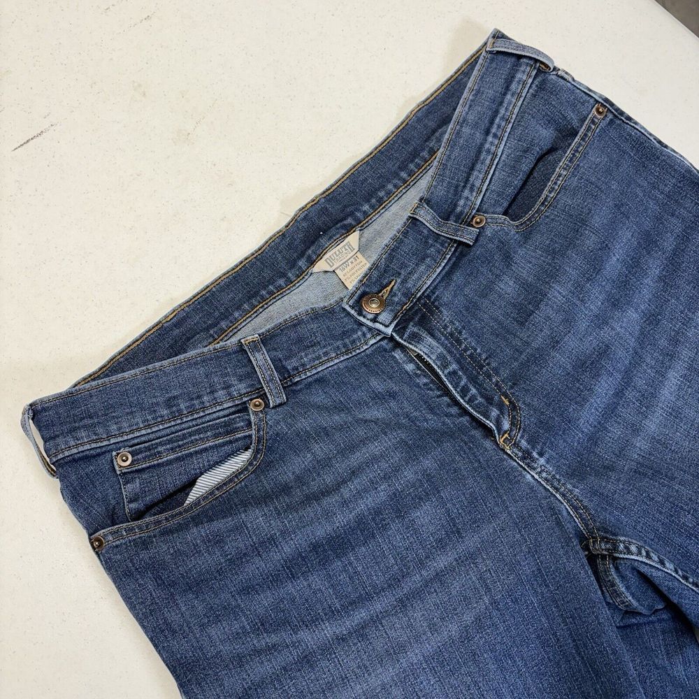 Duluth Jeans Women 16x31‎ (37x29) Midrise Stretch Bootcut Blue Denim
